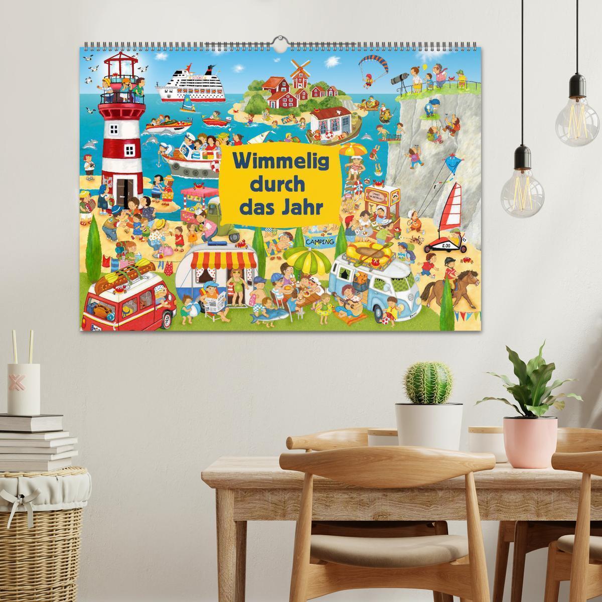 Bild: 9783457173275 | Wimmelig durch das Jahr (Wandkalender 2025 DIN A2 quer), CALVENDO...