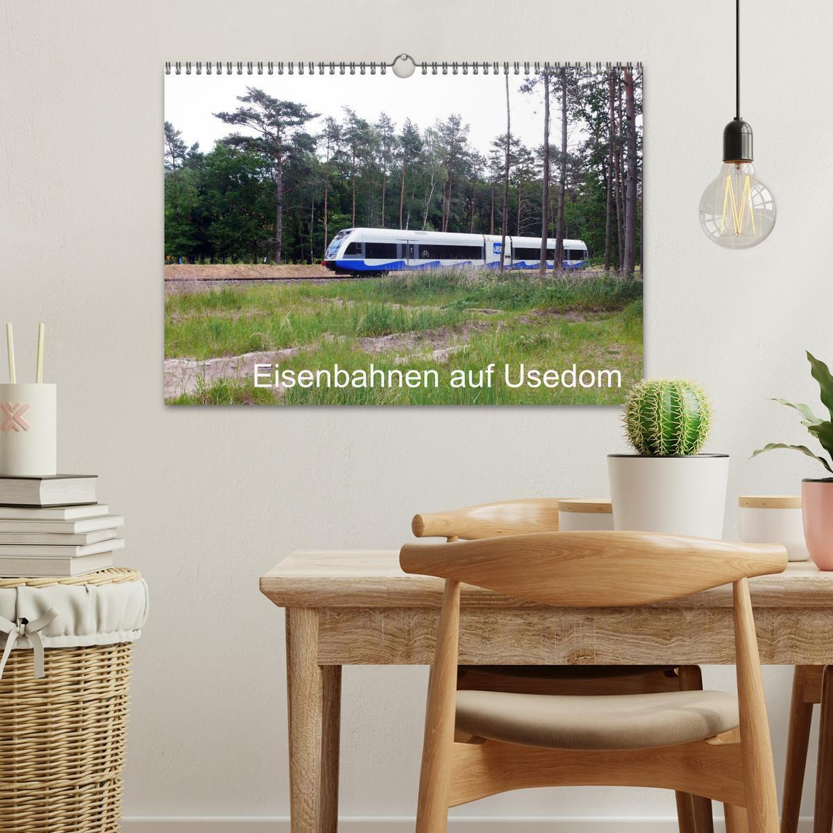 Bild: 9783435501328 | Eisenbahnen auf Usedom (Wandkalender 2025 DIN A3 quer), CALVENDO...