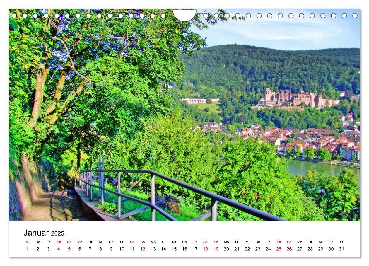 Bild: 9783435440696 | Heidelberg - Heiligenberg und Philosophenweg (Wandkalender 2025 DIN...