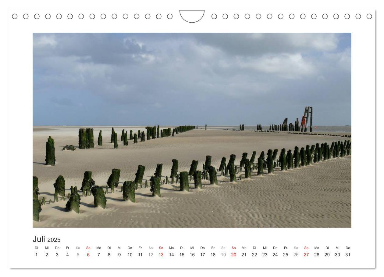 Bild: 9783435480210 | Wangerooge. Der Charme des Ostanlegers (Wandkalender 2025 DIN A4...