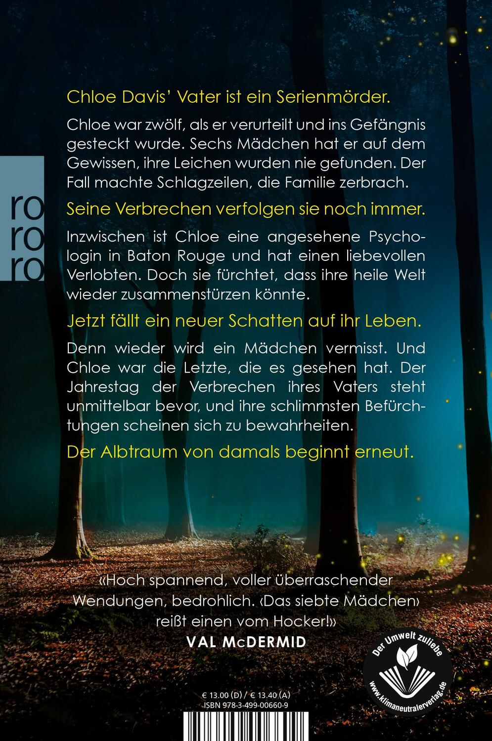 Rückseite: 9783499006609 | Das siebte Mädchen | Stacy Willingham | Taschenbuch | Deutsch | 2022