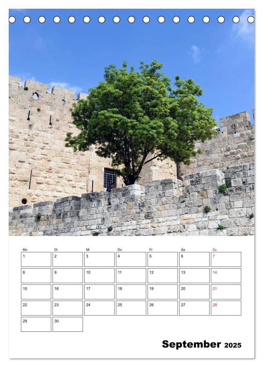 Bild: 9783435946051 | Israel - Der Monatsplaner 2025 (Tischkalender 2025 DIN A5 hoch),...