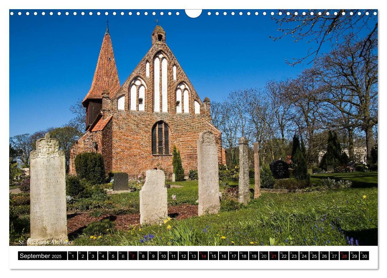 Bild: 9783435816613 | Dorfkirchen auf Rügen (Wandkalender 2025 DIN A3 quer), CALVENDO...