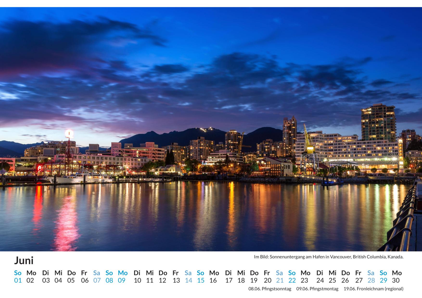 Bild: 9783759121400 | Vancouver - (Wandkalender 2025, Kalender DIN A4 quer,...