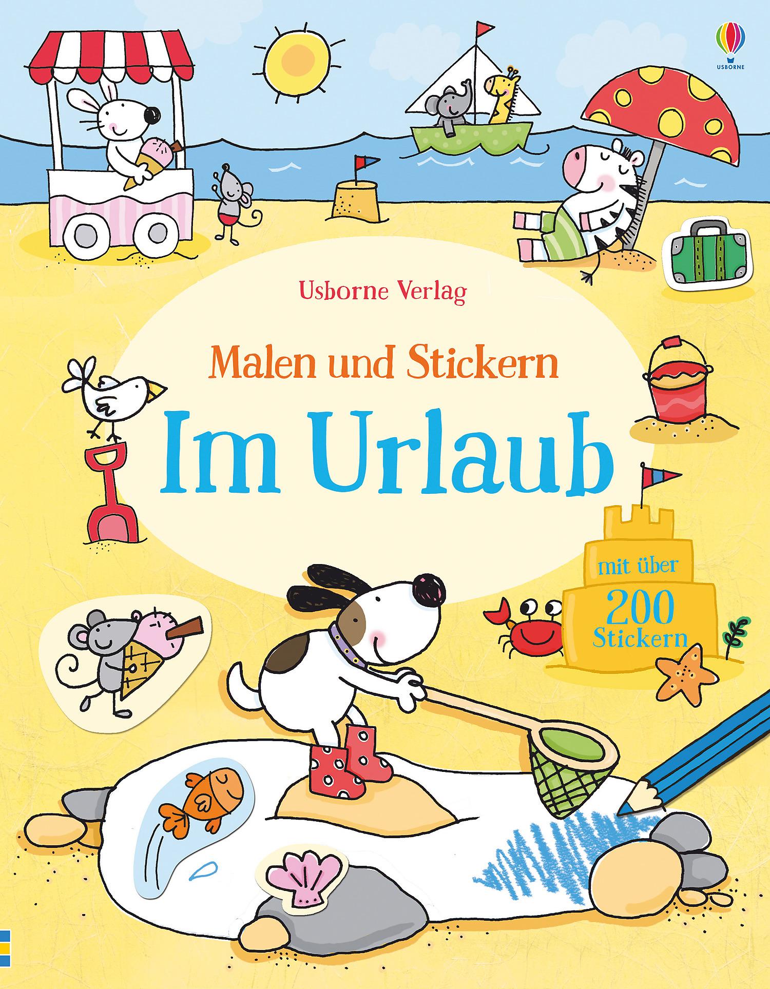 Cover: 9781782327479 | Malen und Stickern: Im Urlaub | Jessica Greenwell | Taschenbuch | 2018