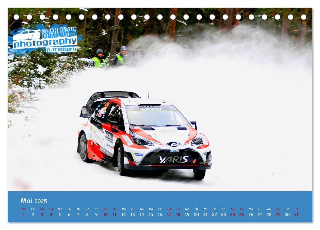 Bild: 9783435341092 | WRC Schweden White Open 2025 (Tischkalender 2025 DIN A5 quer),...