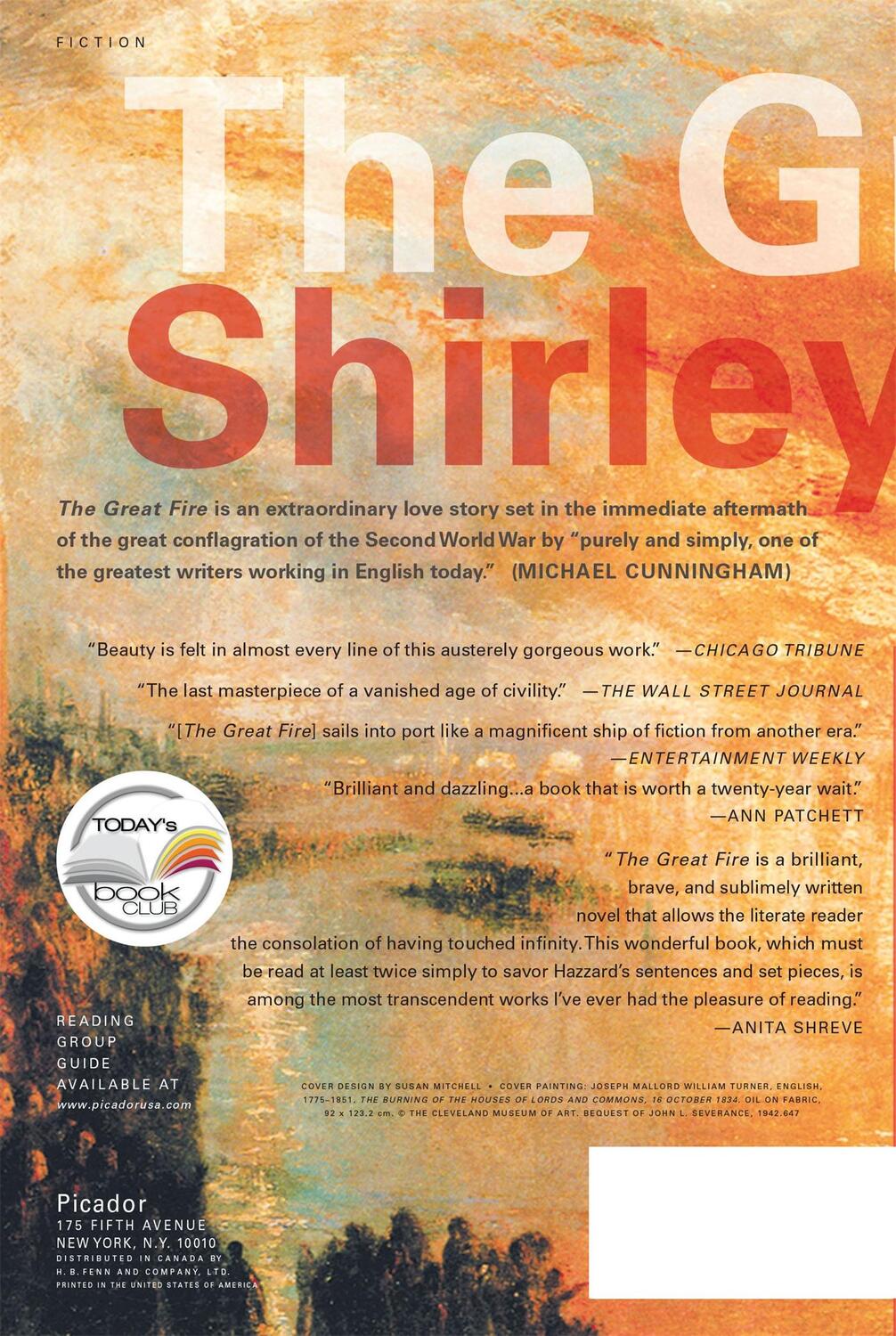 Rückseite: 9780312423582 | The Great Fire | Shirley Hazzard | Taschenbuch | Paperback | Englisch