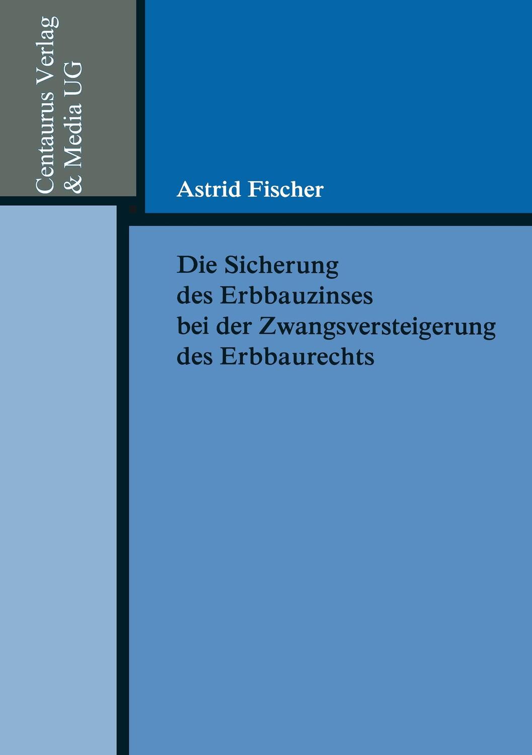 Cover: 9783825503666 | Die Sicherung des Erbbauzinses bei der Zwangsversteigerung des...