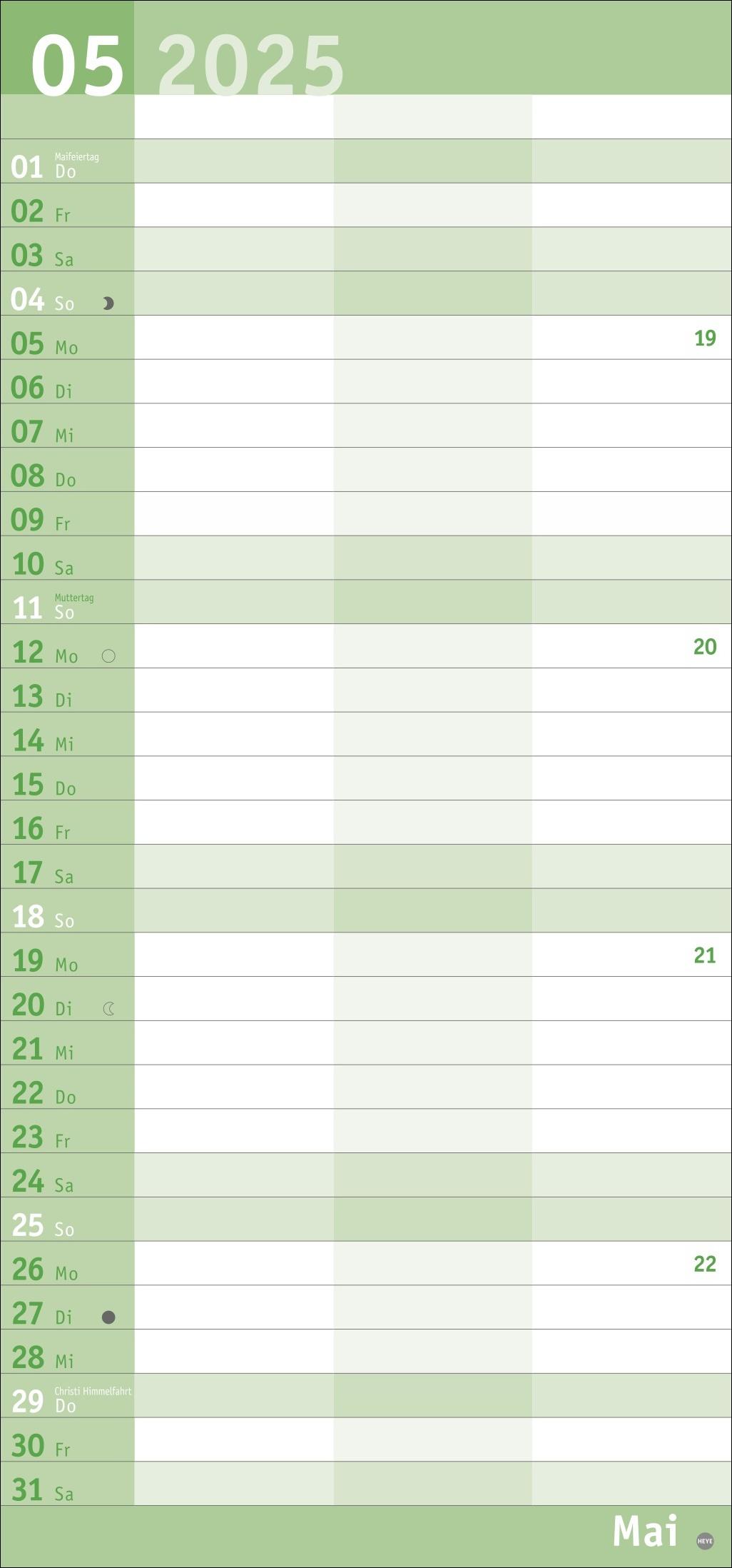 Bild: 9783756405961 | Basic Planer für zwei 2025 | Kalender | Basic Planer Heye | 14 S.