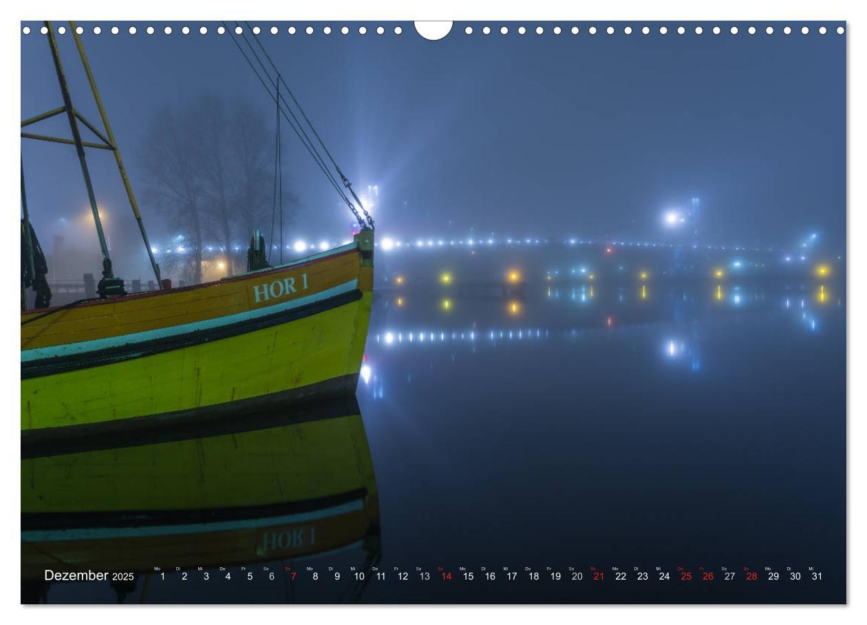 Bild: 9783435656455 | Nachts in Wilhelmshaven Edition mit maritimen Motiven (Wandkalender...