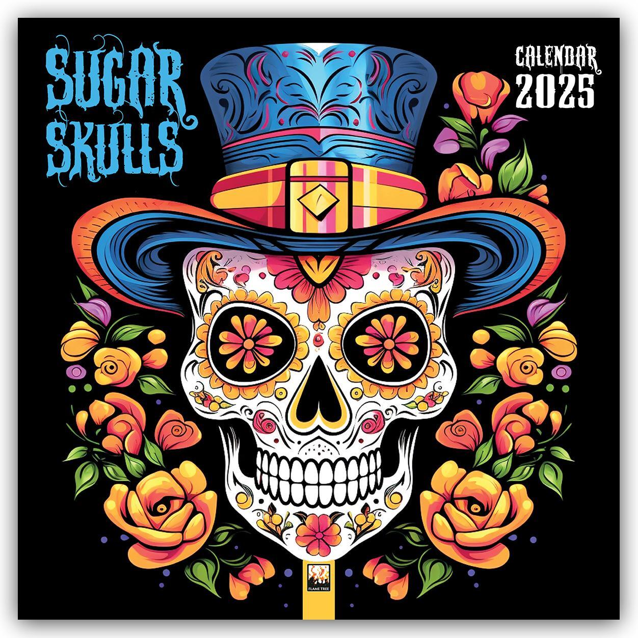 Cover: 9781835620120 | Sugar Skulls - Totenköpfe aus Zucker 2025 | Tree Flame | Kalender