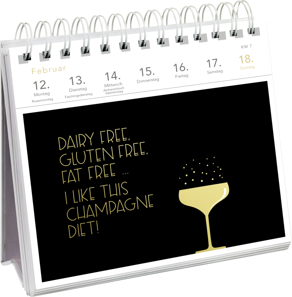 Bild: 4260308344558 | Postkartenkalender 2024: In dubio Prosecco | Art à la Card | Kalender