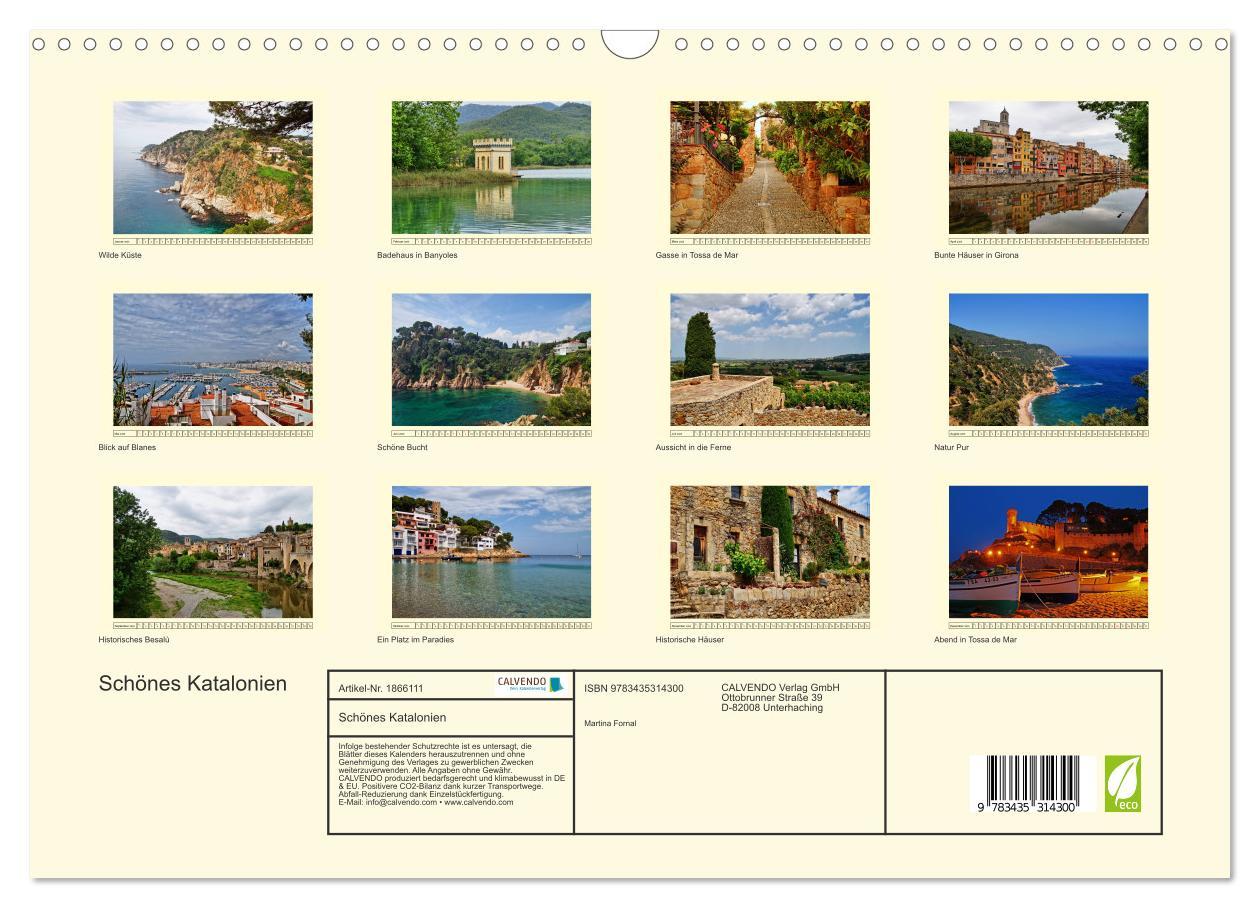 Bild: 9783435314300 | Schönes Katalonien (Wandkalender 2025 DIN A3 quer), CALVENDO...