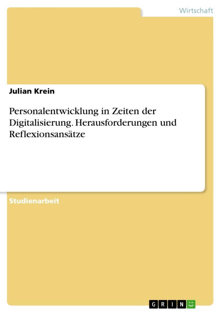 Cover: 9783346362483 | Personalentwicklung in Zeiten der Digitalisierung....