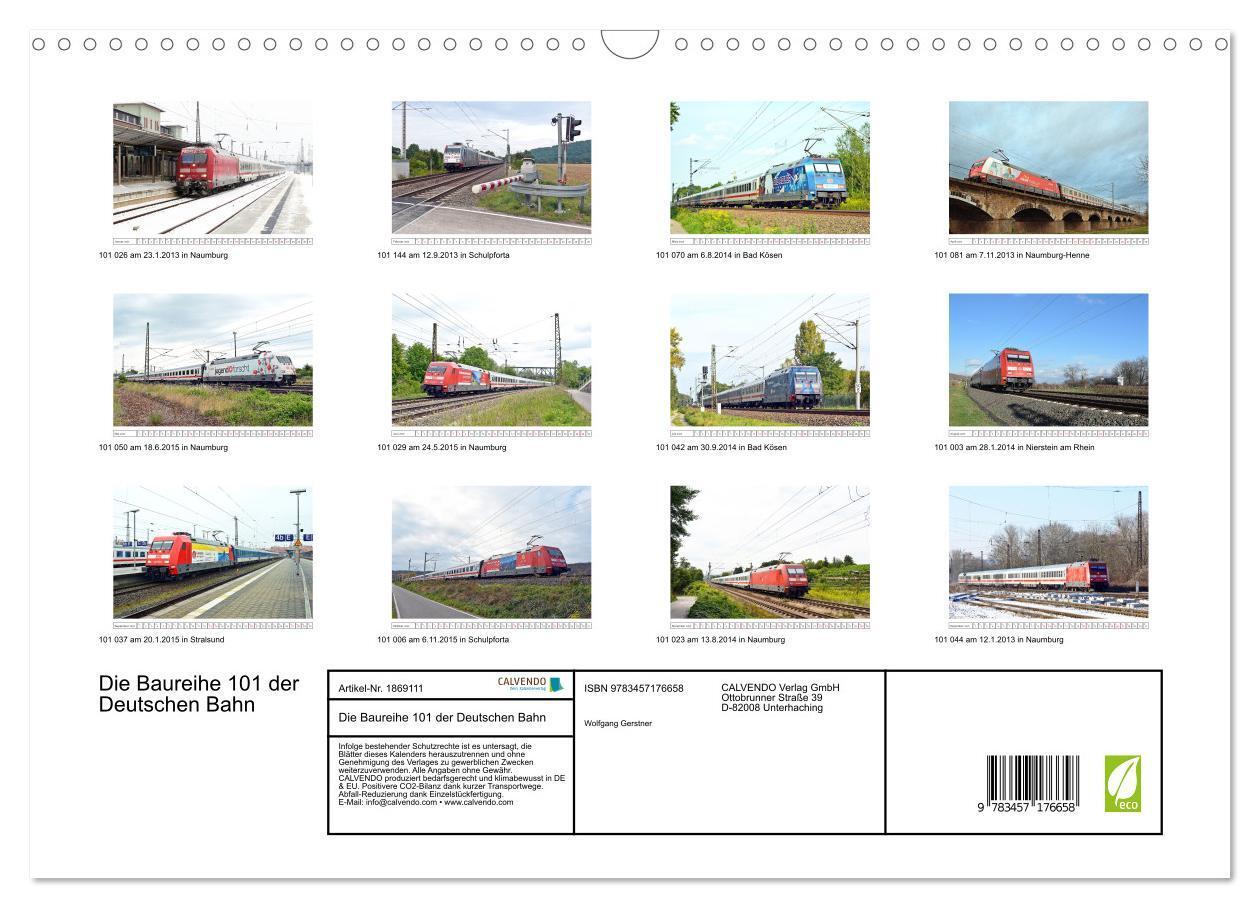 Bild: 9783457176658 | Die Baureihe 101 der Deutschen Bahn (Wandkalender 2025 DIN A3...