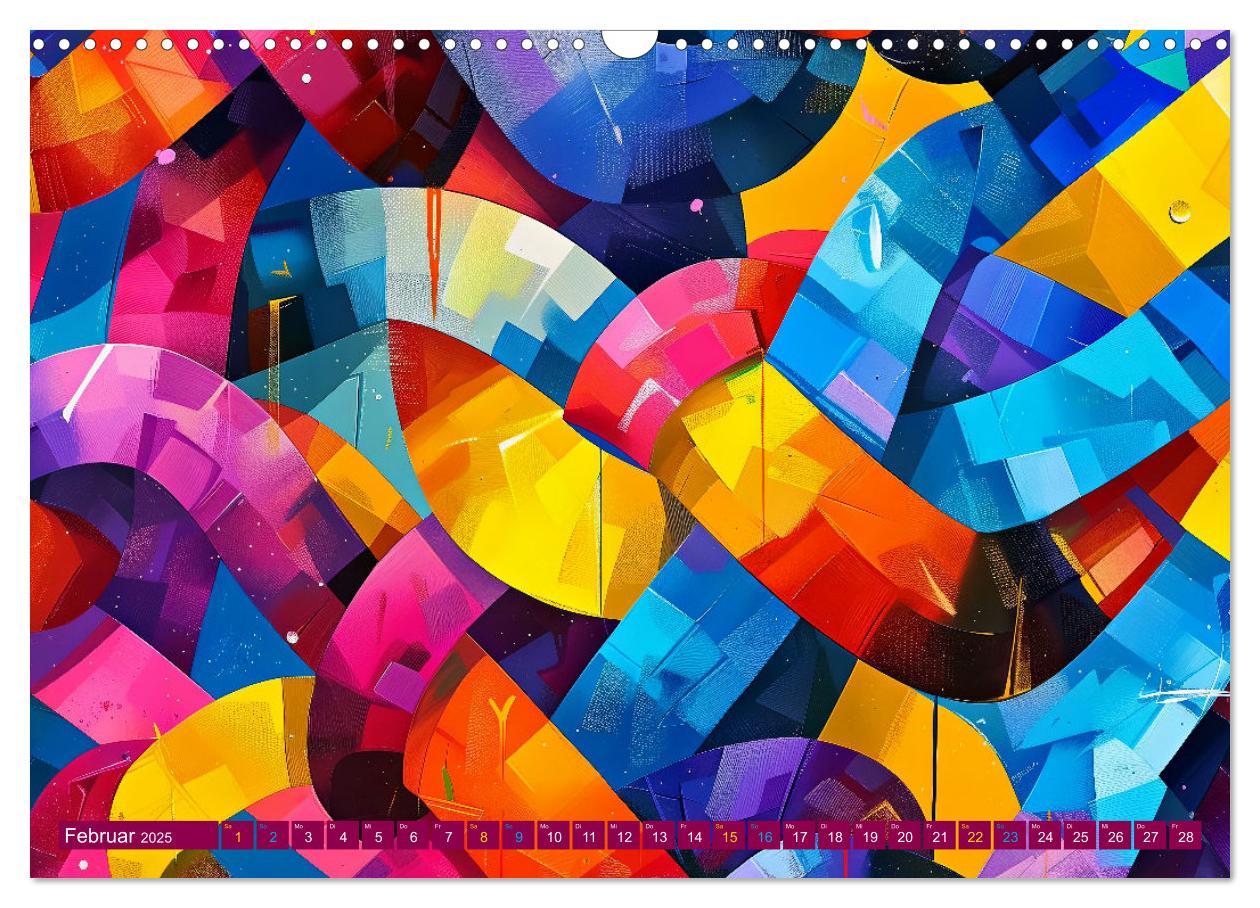 Bild: 9783457141588 | Patchwork - Farben und Formen (Wandkalender 2025 DIN A3 quer),...