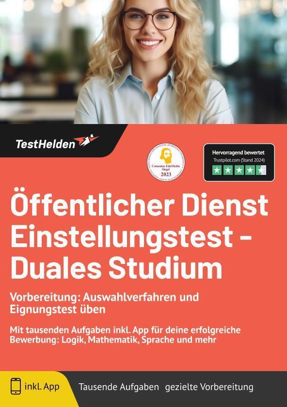 Cover: 9783988175151 | Öffentlicher Dienst Einstellungstest - Duales Studium Vorbereitung:...