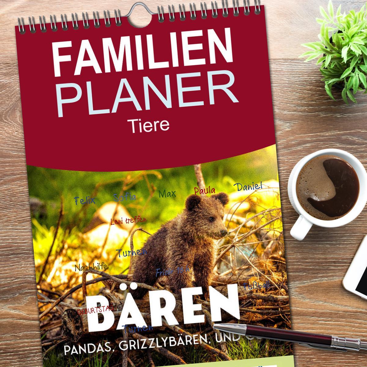 Bild: 9783457096079 | Familienplaner 2025 - Bären - Pandas, Grizzlybären und Co. mit 5...