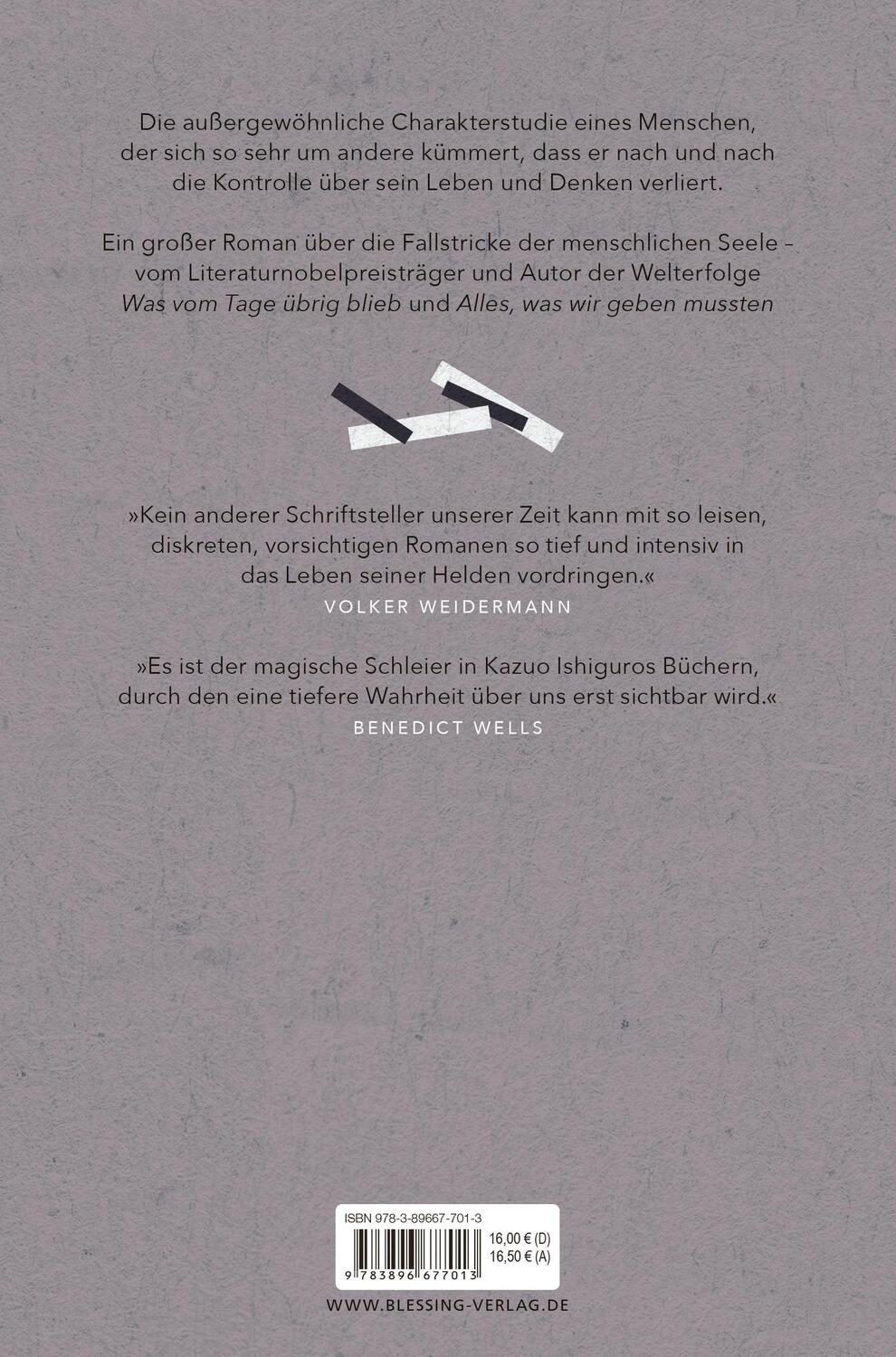 Bild: 9783896677013 | Die Ungetrösteten | Roman | Kazuo Ishiguro | Taschenbuch | Deutsch