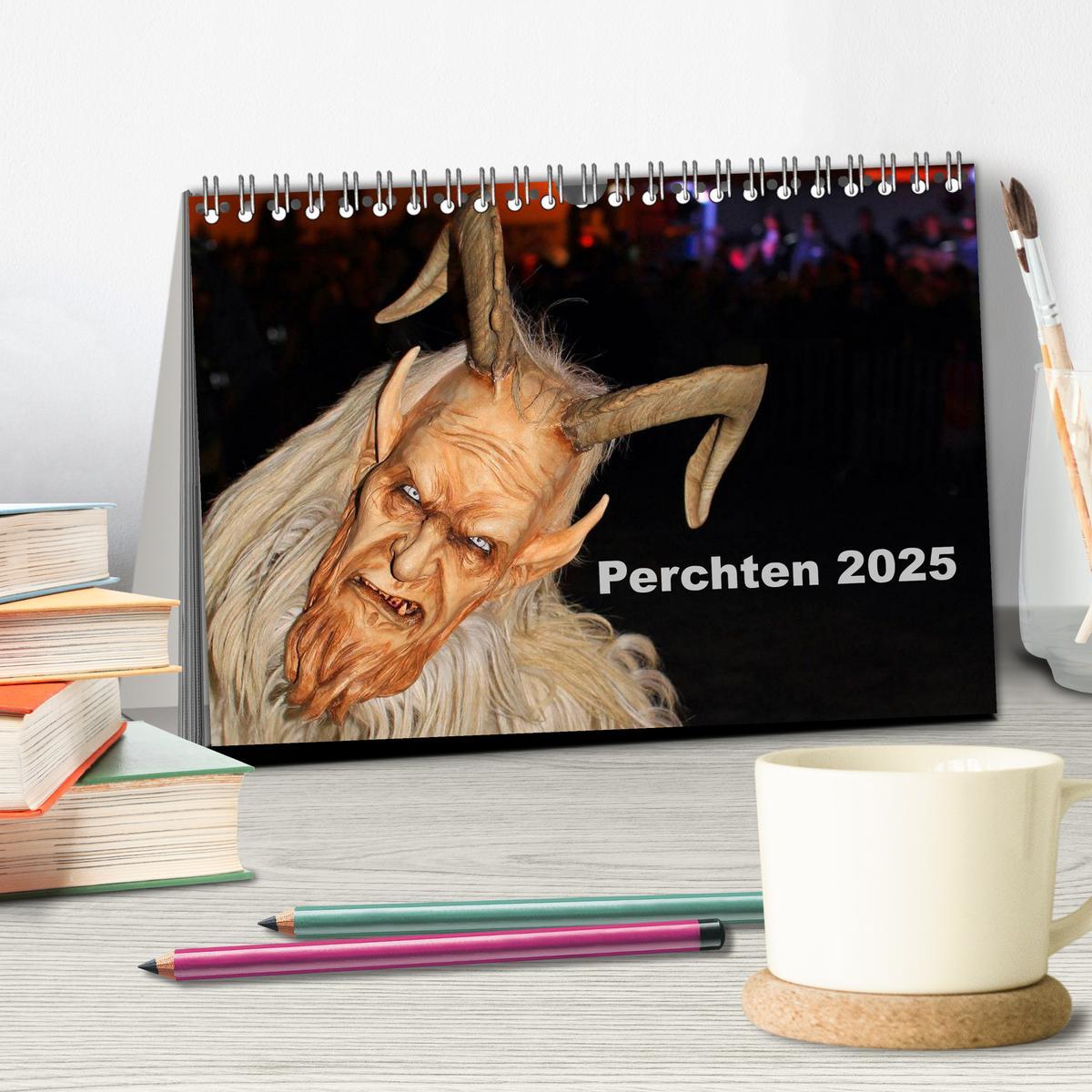 Bild: 9783435625703 | Perchten 2025 (Tischkalender 2025 DIN A5 quer), CALVENDO...