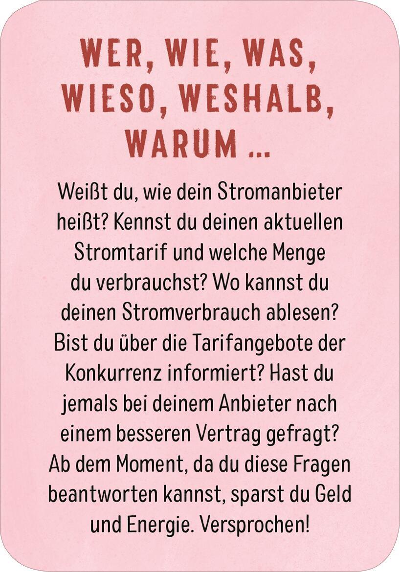 Bild: 9783845852973 | Energiesparen für jeden Tag | 50 einfache Tipps und Ideen | Löhr