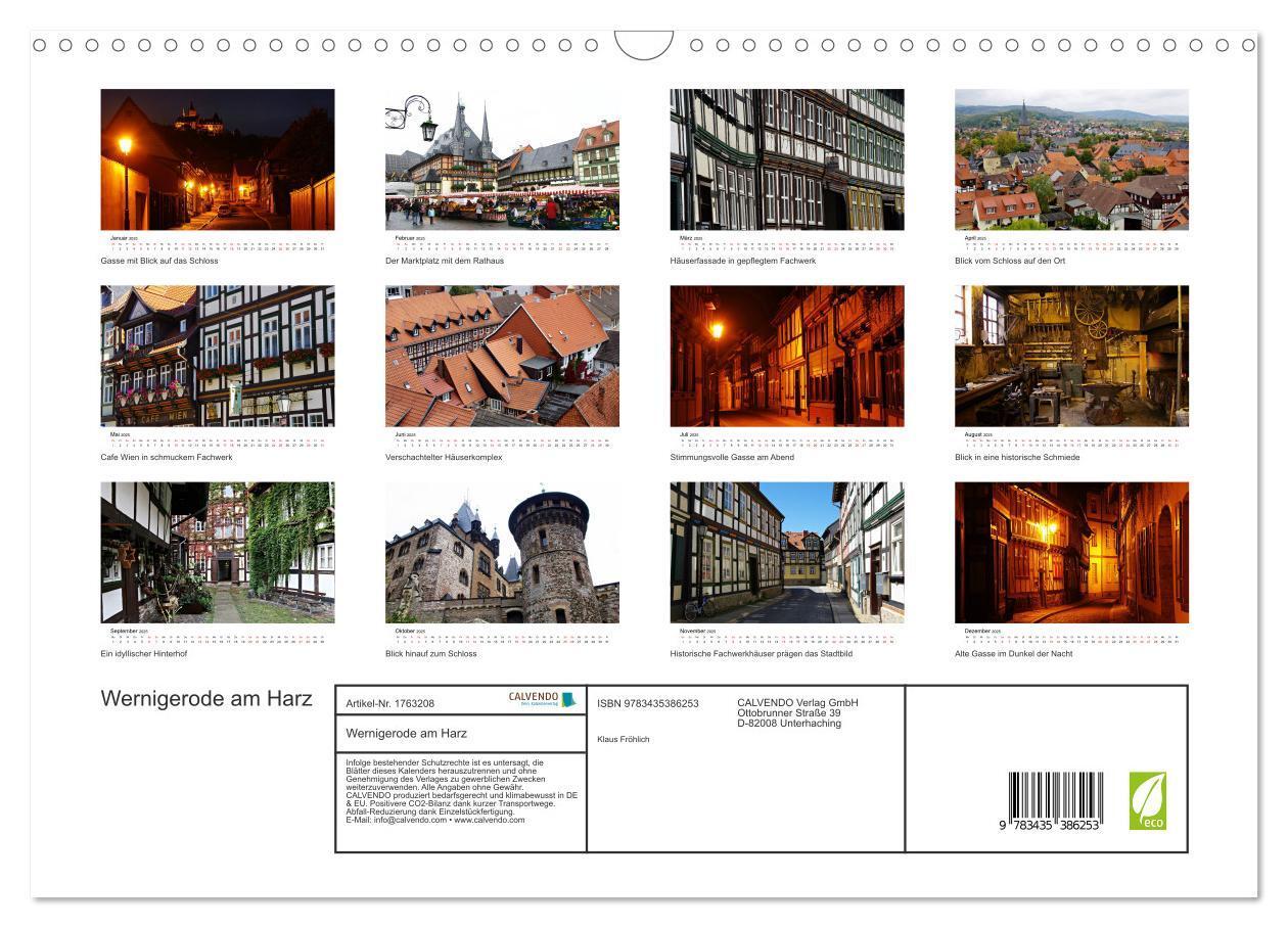 Bild: 9783435386253 | Wernigerode am Harz (Wandkalender 2025 DIN A3 quer), CALVENDO...