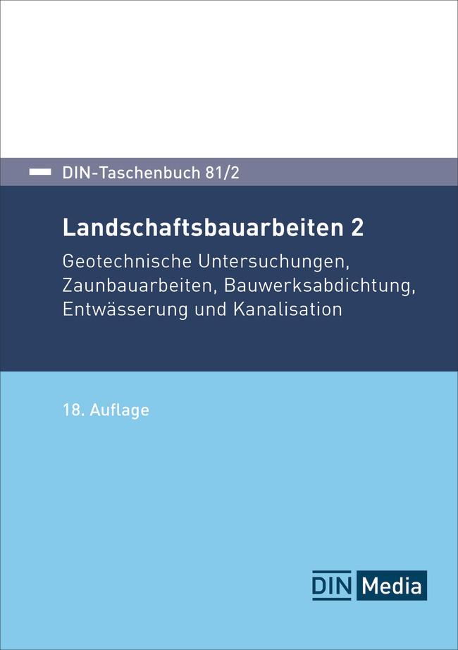 Cover: 9783410385622 | Landschaftsbauarbeiten 2 | DIN e. V. | Taschenbuch | 740 S. | Deutsch