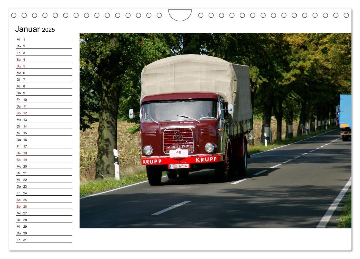 Bild: 9783435536979 | Klassische Lastkraftwagen (Wandkalender 2025 DIN A4 quer), CALVENDO...