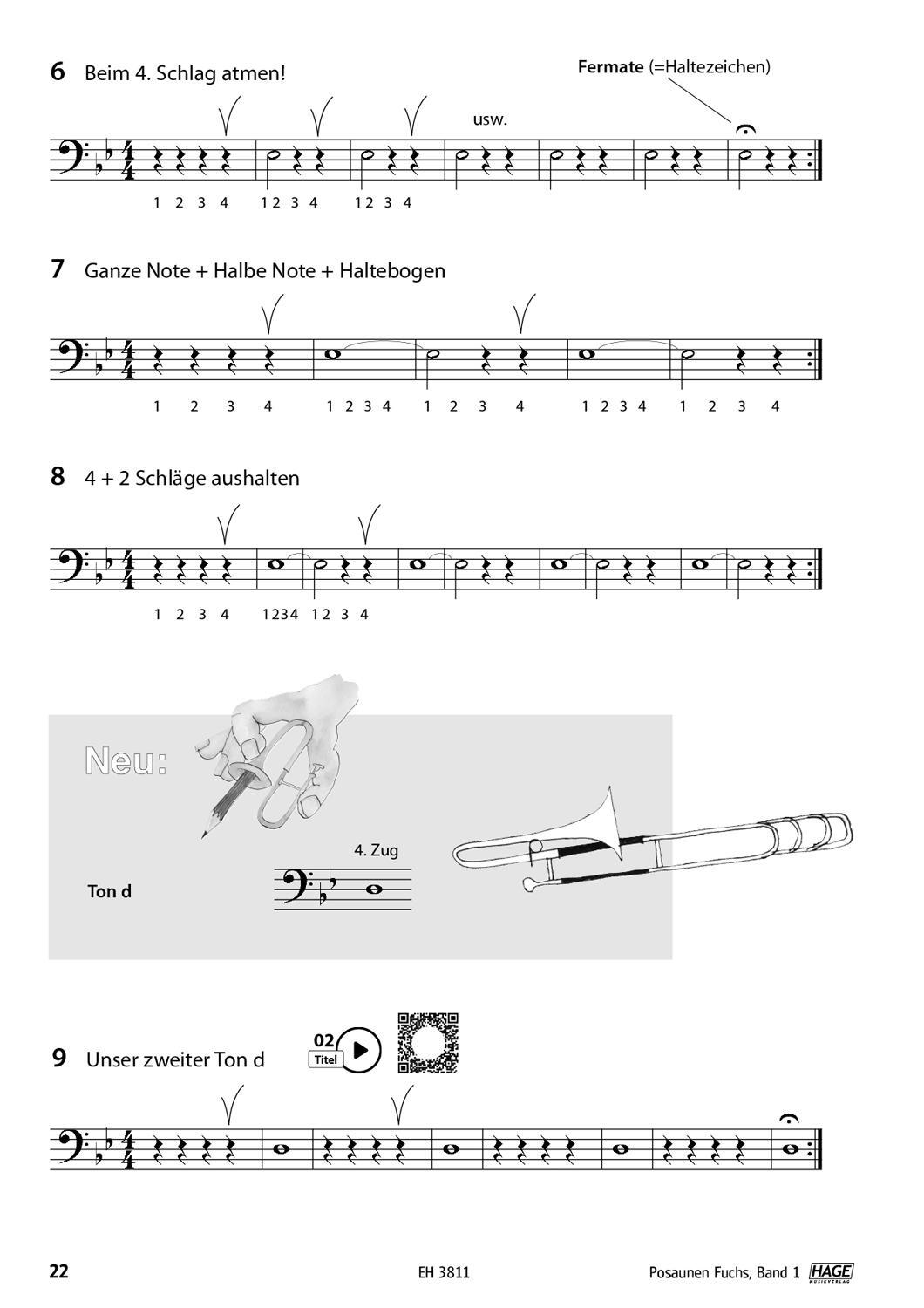 Bild: 9783866260818 | Posaunen Fuchs Band 1 mit mit CD oder QR-Code (derzeit nicht frei...