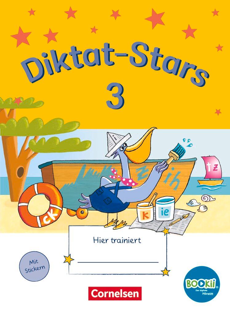 Cover: 9783637017566 | Diktat-Stars - BOOKii-Ausgabe - 3. Schuljahr. Übungsheft mit Lösungen