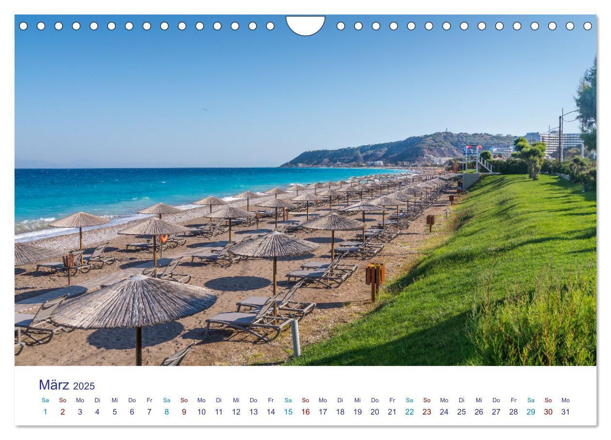 Bild: 9783383998133 | Strände der Insel Rhodos (Wandkalender 2025 DIN A4 quer), CALVENDO...