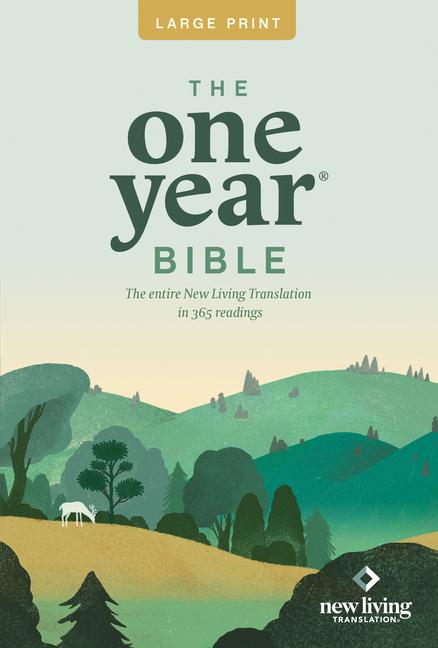 Cover: 9781414312446 | One Year Premium Slimline Bible-NLT-Large Print 10th Anniversary