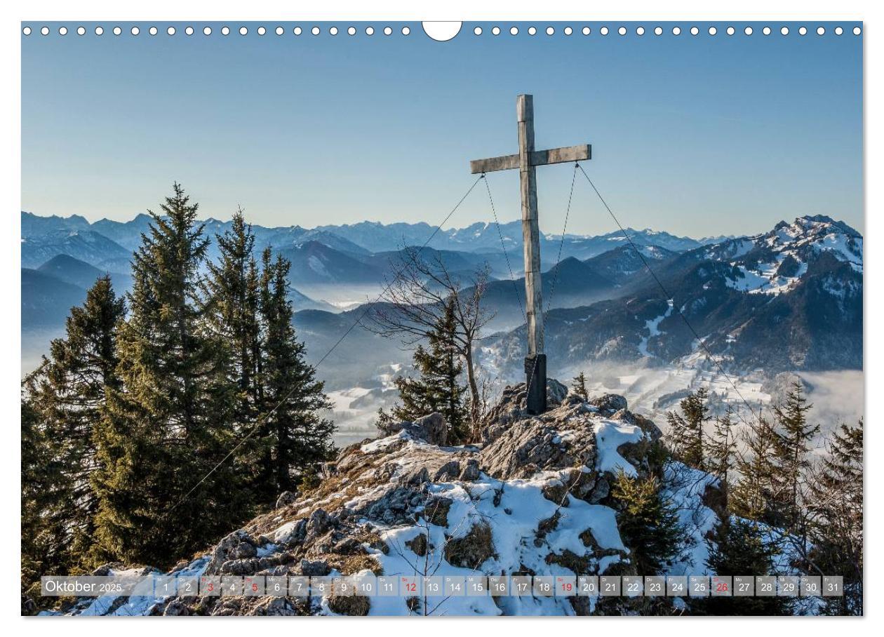 Bild: 9783435508570 | Gipfelkreuze auf bayerischen Bergen (Wandkalender 2025 DIN A3...