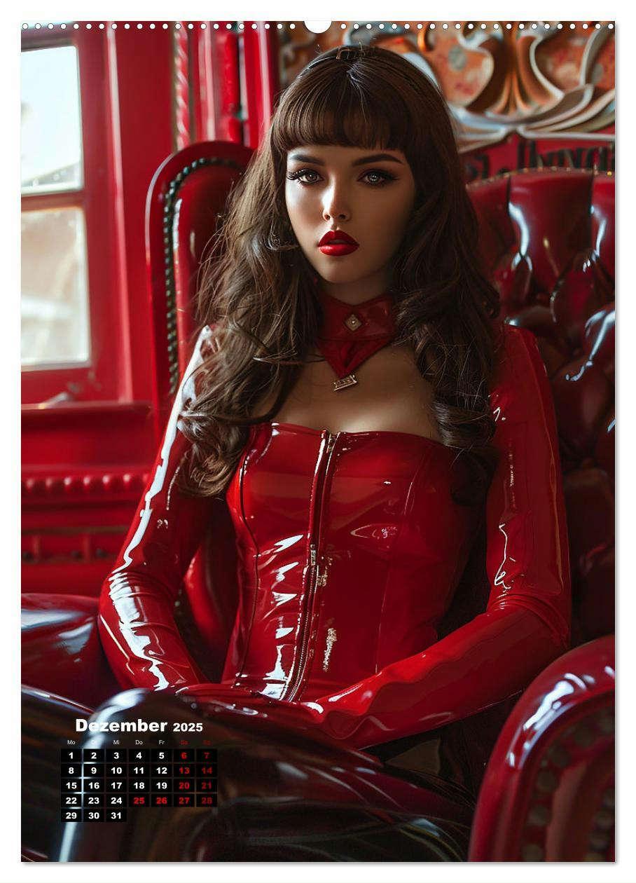 Bild: 9783457156964 | Latex-Girls (hochwertiger Premium Wandkalender 2025 DIN A2 hoch),...