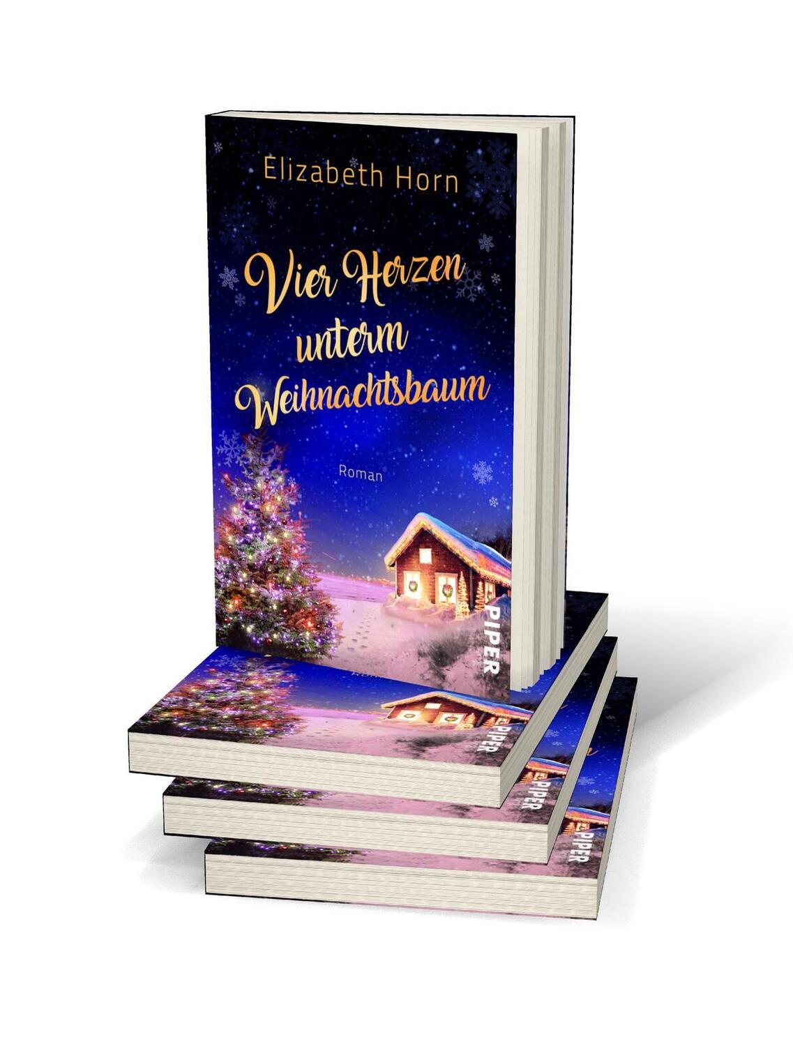 Bild: 9783492507530 | Vier Herzen unterm Weihnachtsbaum | Elizabeth Horn | Taschenbuch