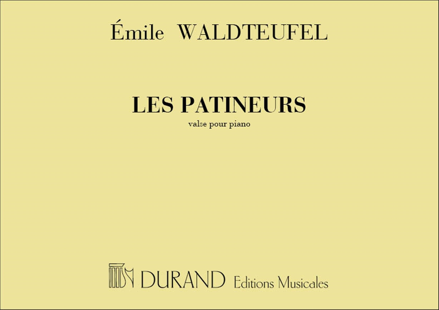 Cover: 9790044020515 | Les Patineurs. Valse Pour Piano | Emile Waldteufel | Partitur