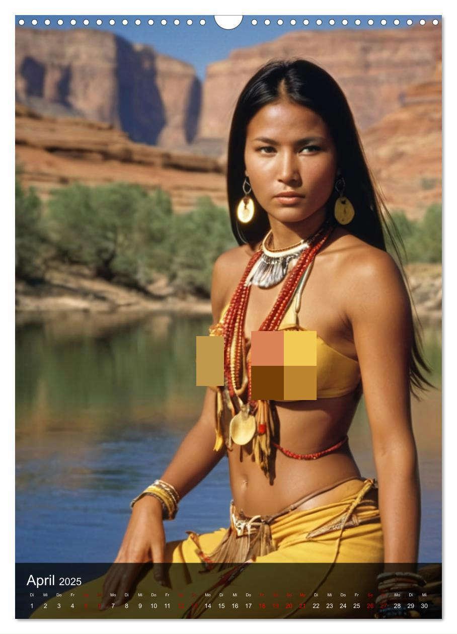 Bild: 9783383810688 | Native American Girls (Wandkalender 2025 DIN A3 hoch), CALVENDO...