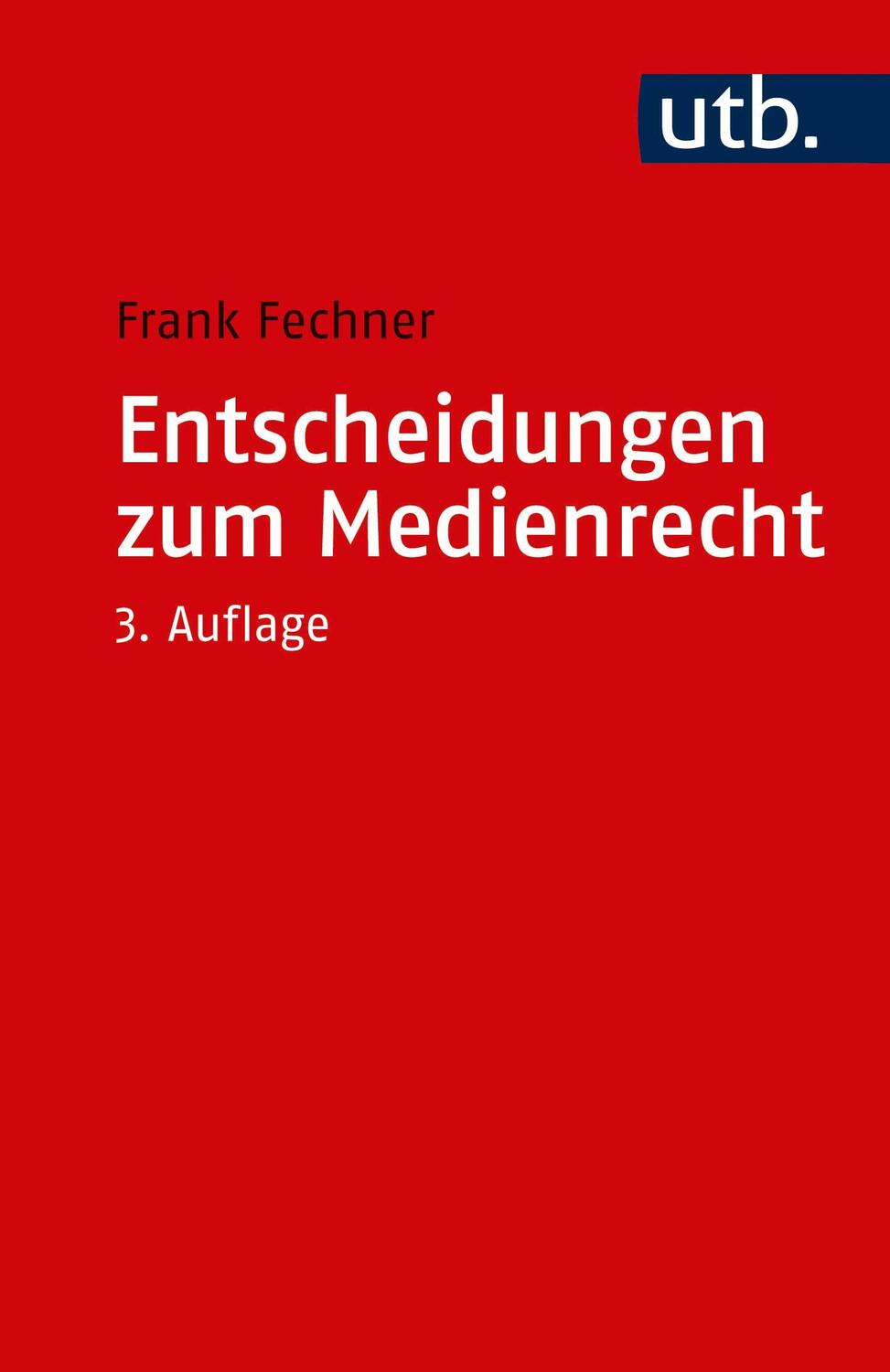 Cover: 9783825250690 | Entscheidungen zum Medienrecht | Auswahl für Studium und Praxis | Buch