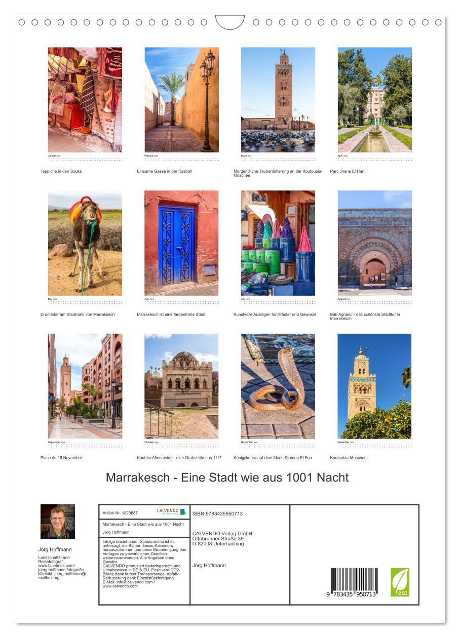 Bild: 9783435950713 | Marrakesch - Eine Stadt wie aus 1001 Nacht (Wandkalender 2025 DIN...