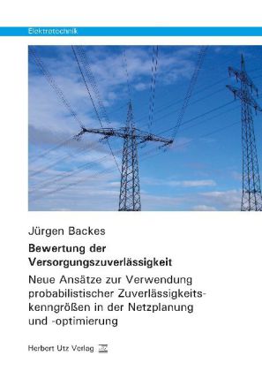 Cover: 9783831680184 | Bewertung der Versorgungszuverlässigkeit | Jürgen Backes | Taschenbuch