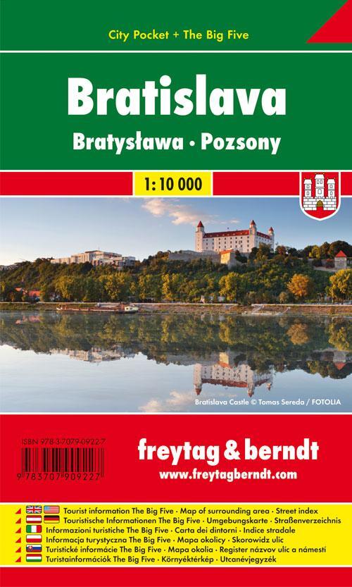 Cover: 9783707909227 | Bratislava, Stadtplan 1:10.000, City Pocket + The Big Five | Deutsch