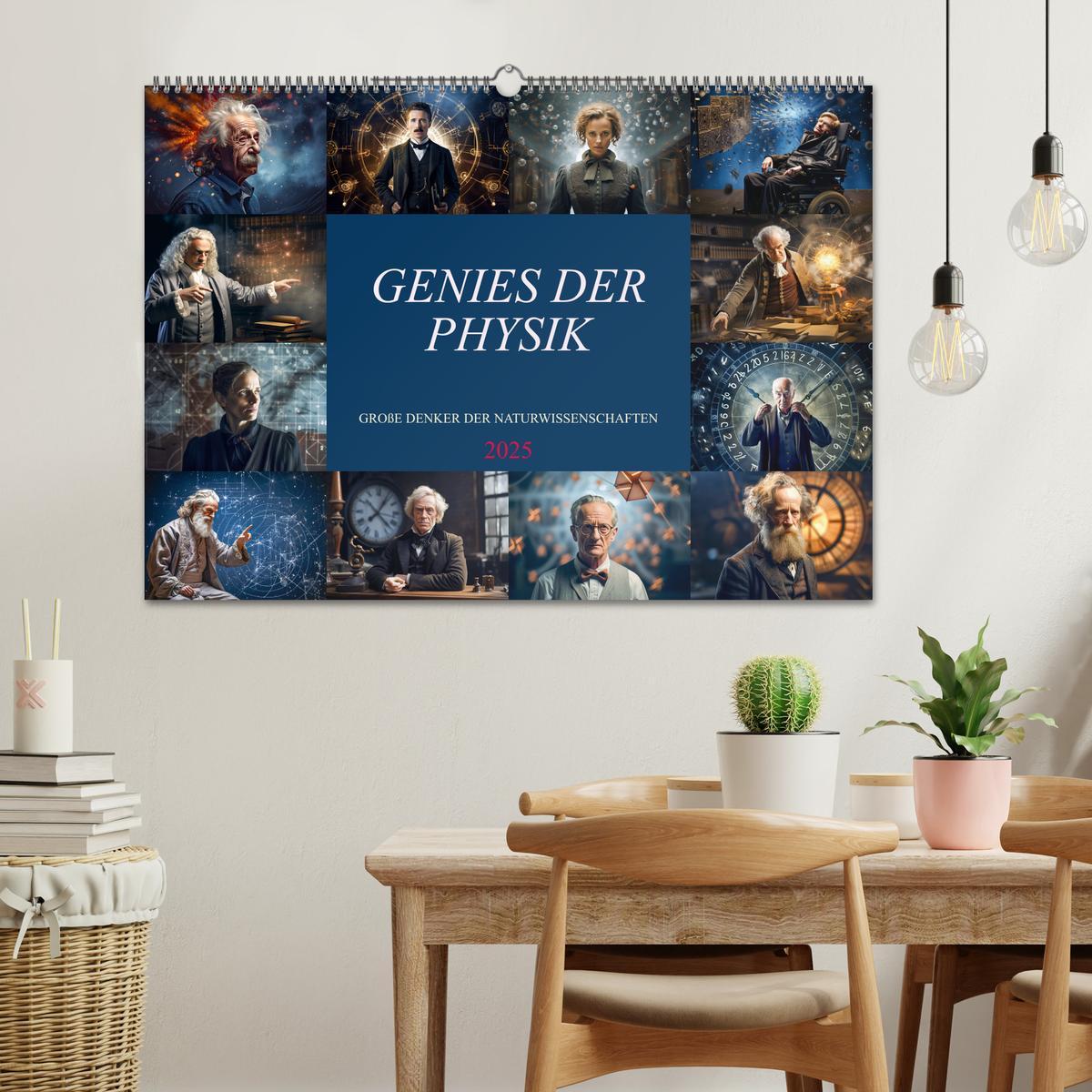 Bild: 9783383889073 | Genies der Physik (Wandkalender 2025 DIN A2 quer), CALVENDO...