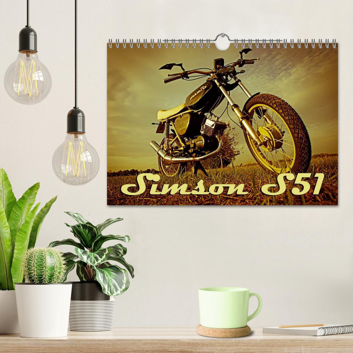 Bild: 9783435663057 | Simson S51 (Wandkalender 2025 DIN A4 quer), CALVENDO Monatskalender