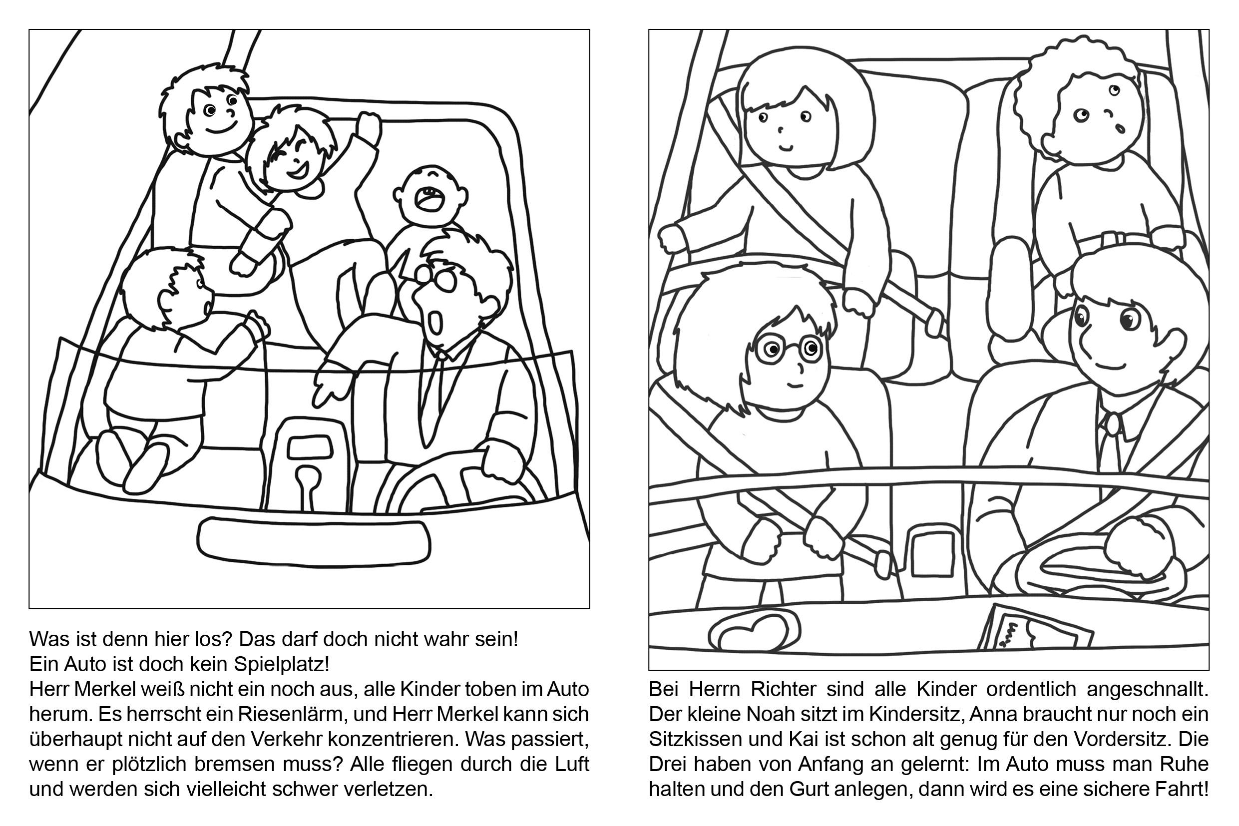 Bild: 9783947239108 | Sicher im Verkehr Malbuch | Malen und mehr wissen! | Colori &amp; Co.