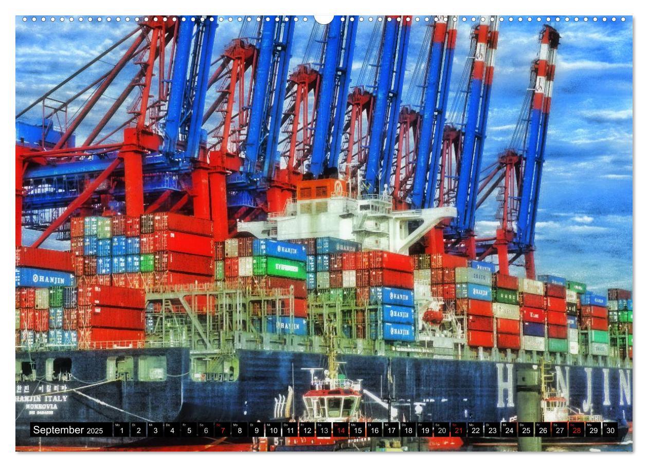 Bild: 9783435689538 | Faszination Hafen - Hamburg (Wandkalender 2025 DIN A2 quer),...