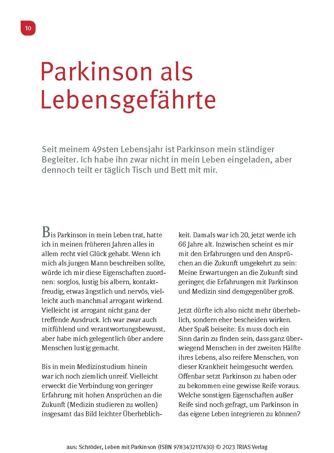 Bild: 9783432117430 | Leben mit Parkinson | Helmut Schröder | Taschenbuch | 136 S. | Deutsch