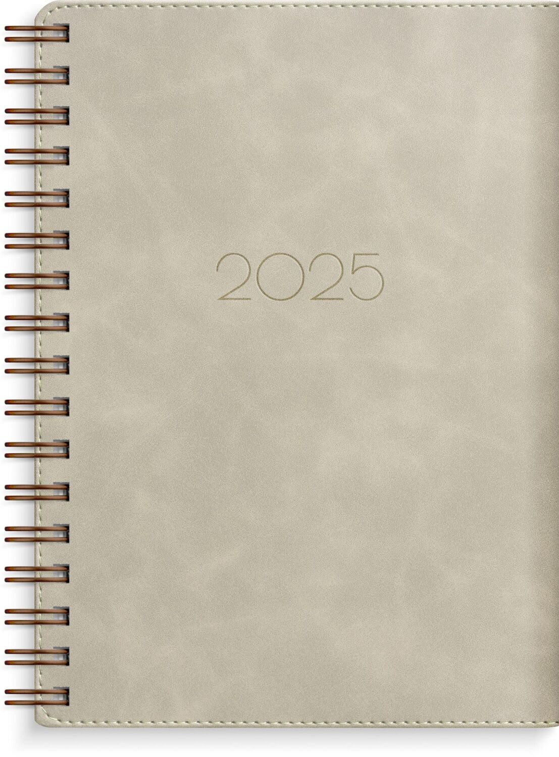 Cover: 7340188003916 | Burde Senator A6 Twist beige Kalender 2025 | Terminplaner für 2025