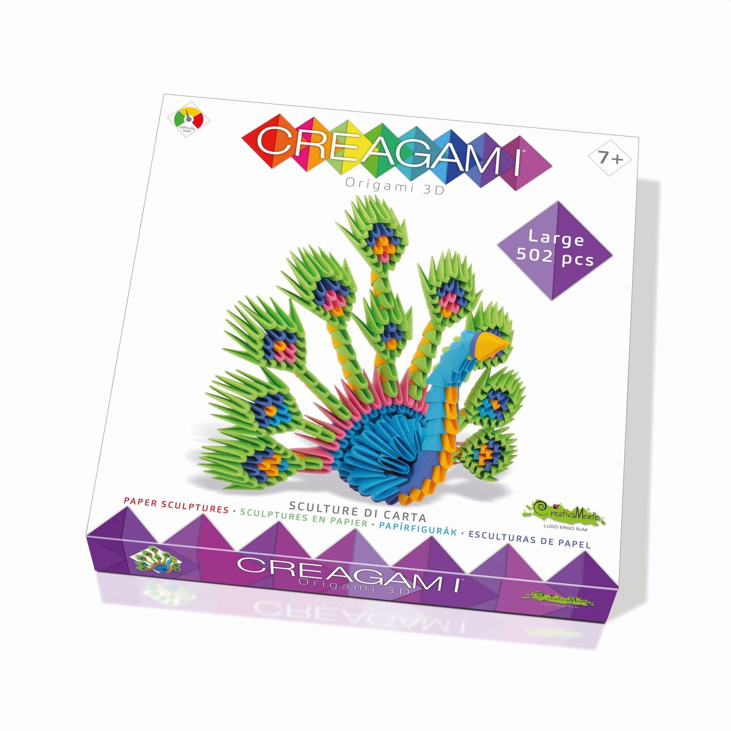 Cover: 8032591787383 | CREAGAMI - Origami 3D Pfau 502 Teile | Creagami | Spiel | 3178738