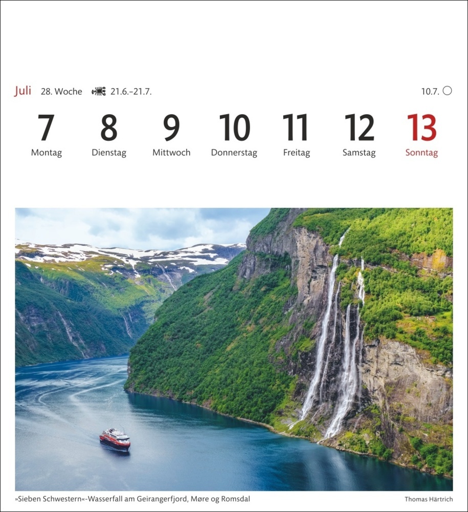 Bild: 9783840033414 | Norwegen Sehnsuchtskalender 2025 - Wochenkalender mit 53 Postkarten