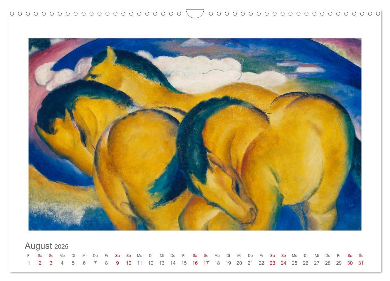 Bild: 9783435324453 | Franz Marc 2025 (Wandkalender 2025 DIN A3 quer), CALVENDO...